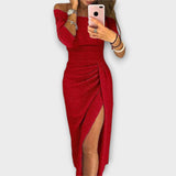 Lena - Elegantna haljina sa otvorenim ramenima